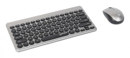 Teclados/manhattan/180795/kit De Mini Teclado Y Mouse Óptico Inalámbricos Mwk4095
