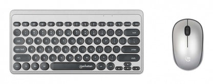 Teclados/manhattan/180795/kit De Mini Teclado Y Mouse Óptico Inalámbricos Mwk4095