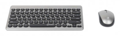 Teclados/manhattan/180795/kit De Mini Teclado Y Mouse Óptico Inalámbricos Mwk4095