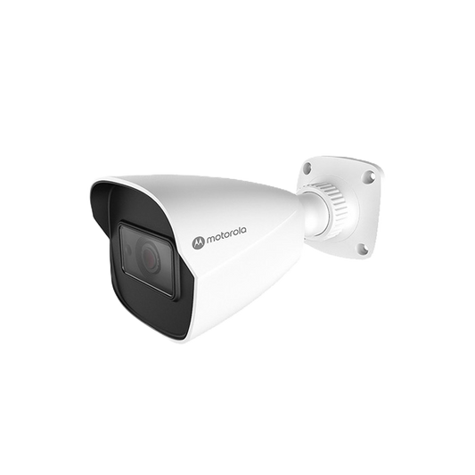Camara Ip Motorola Mtibm045701 / Bullet Metal / Lente Fijo / 5mp / Icr, Dia -noche / Ik10 / Ip67 /onvif / Poe / Dnr 3d , Wdr Digital , Hlc , Ble , DesempaÑador / Ir 40 M / Cyberseguridad Gdrp