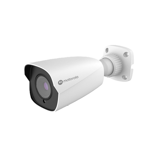 Camara Ip Motorola Mtibm055701 / Bullet Metal / Lente Fijo / 5mp / Ik10 / Ip67 / Onvif / Poe / Dnr 3d , Hlc , Blc , Ir Inteligente / Ir 50 M / Cyberseguridad Gdrp / Ranura Sd 128 Gb