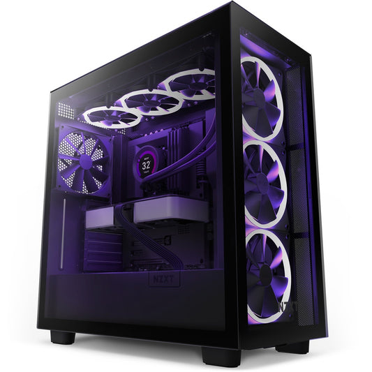 Gabinete Nzxt H7 Elite/negro Mate/con Ventana/midi-tower/atx/rgb/gamer