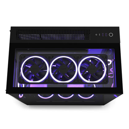 Gabinete Nzxt H9 Elite / Vidrio Templado / Negro / Atx Mid Tower /con 3 Ventiladores Rgb /1 Sin Rgb / Gamer