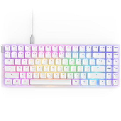 Teclado Mecanico Nzxt Function 2 Minitkl / Blanco / Rgb / Switch Optical Red / Ingles/gamer