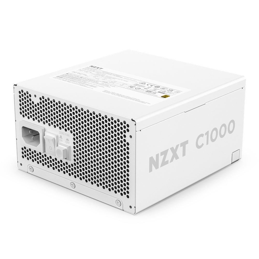 Fuente De Poder Nzxt Blanca C1000/ Atx 3.1/ 1000w 80 Plus Gold /40 Series Ready/full Modular/ Pciex5.0/gamer / Pa-0g2bb-us