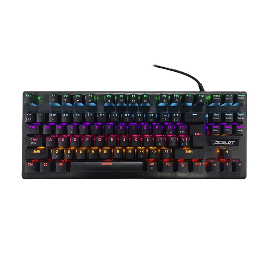 Teclado Mecanico Ocelot Gaming Ogmk02 / Switch Azul / Rgb / 88 Teclas / Anthigosting / Usb / Color Negro