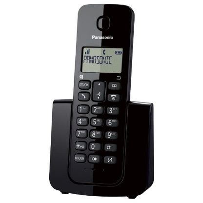 Telefono Panasonic Kx-tgb110meb Inalambrico Basico 20 Numeros Identificador De Llamadas, 50 Numeros Directorio Localizador De Auricular Negro