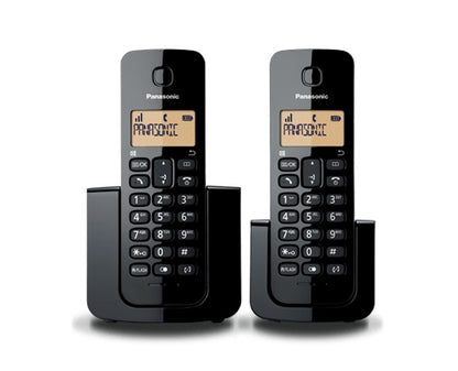 Telefono Panasonic Kx-tgb112meb Inalambrico Basico Base Handset 20 Numeros Identificador De Llamadas, 50 Numeros Directorio Localizador De Auricular Negro