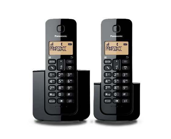Telefono Panasonic Kx-tgb112meb Inalambrico Basico Base Handset 20 Numeros Identificador De Llamadas, 50 Numeros Directorio Localizador De Auricular Negro