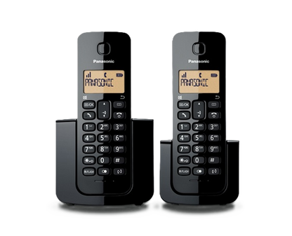 Telefono Panasonic Kx-tgb112meb Inalambrico Basico Base Handset 20 Numeros Identificador De Llamadas, 50 Numeros Directorio Localizador De Auricular Negro