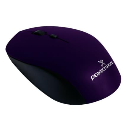 Mouse Inalambrico 1600 Dpi Optico Conector Usb Perfect Choice Root Pro - Morado
