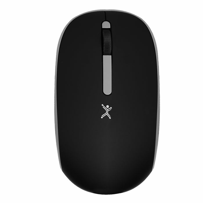 Mouse Inalambrico Optico Ergonomico 1000 Dpi Receptor Dual (usb Y Tipo C) Silencioso Perfect Choice Whisper - Negro