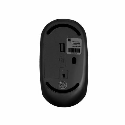 Mouse Inalambrico Optico Ergonomico 1000 Dpi Receptor Dual (usb Y Tipo C) Silencioso Perfect Choice Whisper - Negro