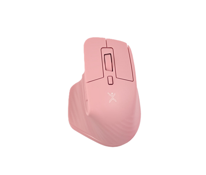 Mini Mouse Recargable Silencioso, Conexion Dual 2.4ghz+bluetooth Receptor Usb/usb-c Rosa Perfect Choice