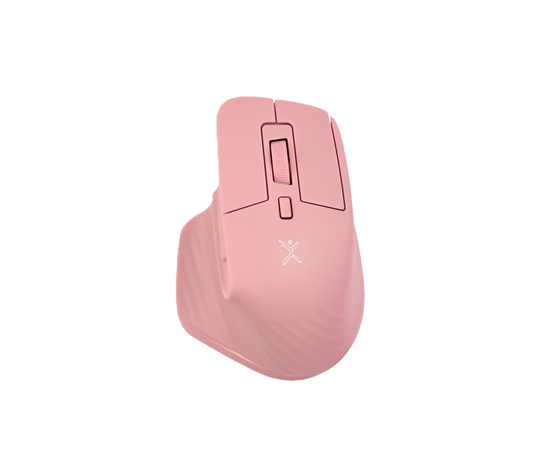 Mini Mouse Recargable Silencioso, Conexion Dual 2.4ghz+bluetooth Receptor Usb/usb-c Rosa Perfect Choice