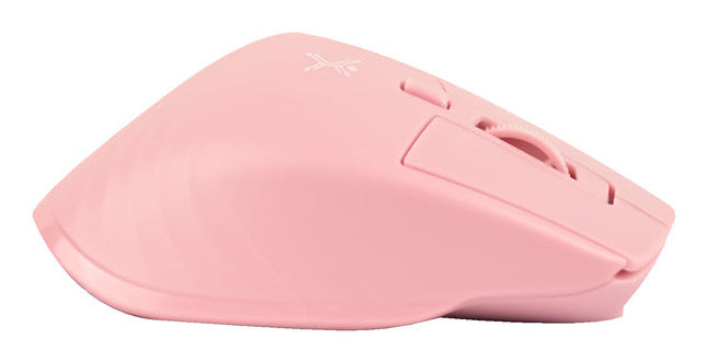 Mini Mouse Recargable Silencioso, Conexion Dual 2.4ghz+bluetooth Receptor Usb/usb-c Rosa Perfect Choice