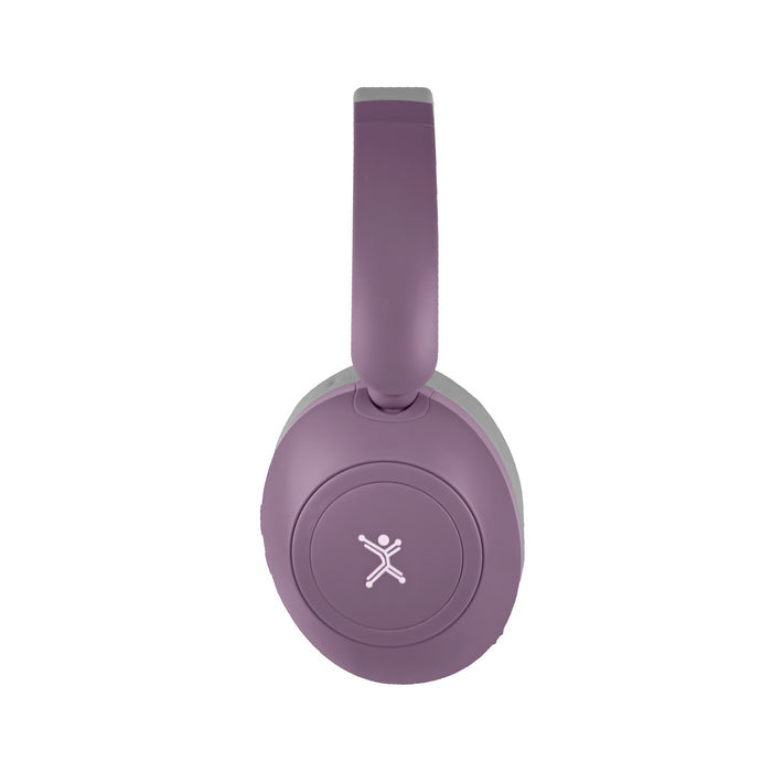 Audifonos On-ear Inalambricos Plegables Manos Libres Con Bt Perfect Choice Soundia - Morado