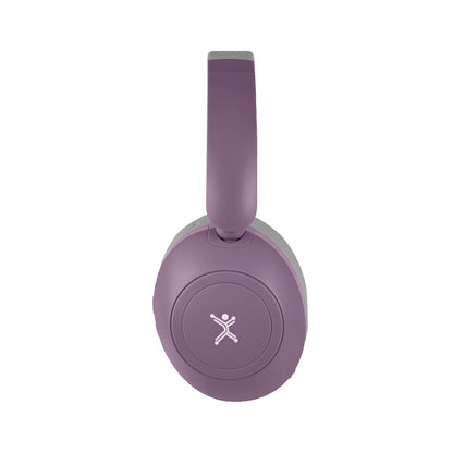 Audifonos On-ear Inalambricos Plegables Manos Libres Con Bt Perfect Choice Soundia - Morado