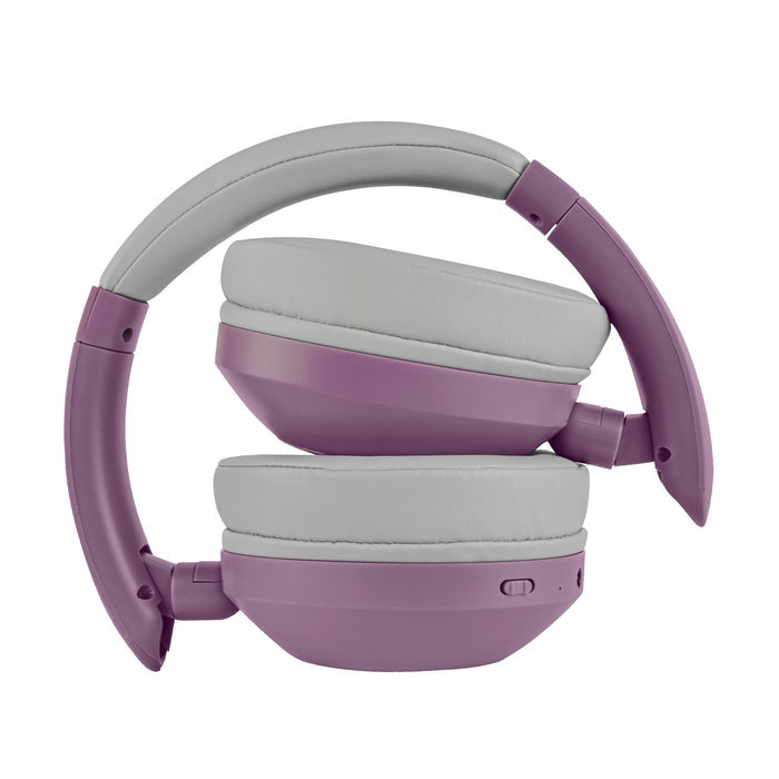 Audifonos On-ear Inalambricos Plegables Manos Libres Con Bt Perfect Choice Soundia - Morado