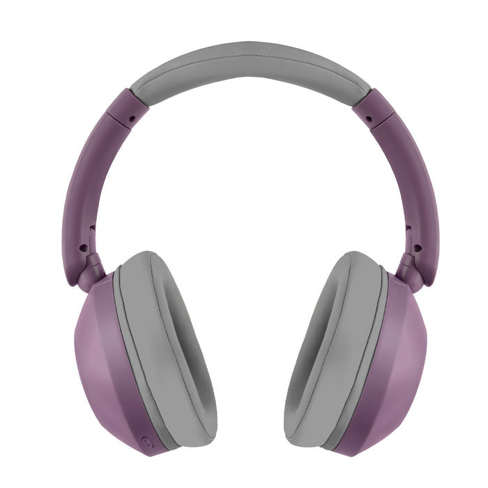 Audifonos On-ear Inalambricos Plegables Manos Libres Con Bt Perfect Choice Soundia - Morado