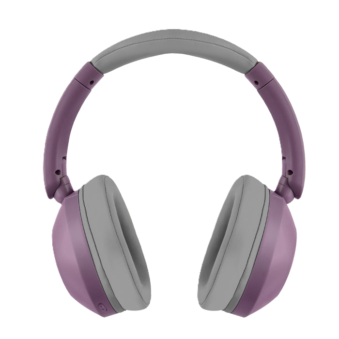 Audifonos On-ear Inalambricos Plegables Manos Libres Con Bt Perfect Choice Soundia - Morado