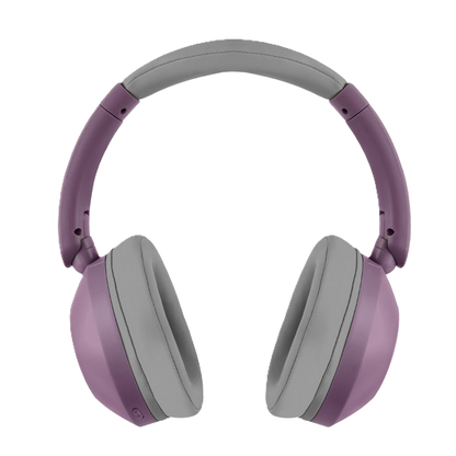 Audifonos On-ear Inalambricos Plegables Manos Libres Con Bt Perfect Choice Soundia - Morado