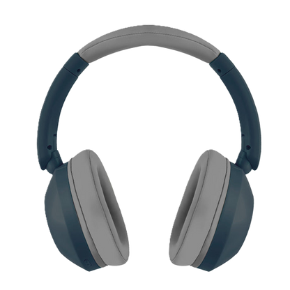 Audifonos On-ear Inalambricos Plegables Manos Libres Con Bt Perfect Choice Soundia - Azul