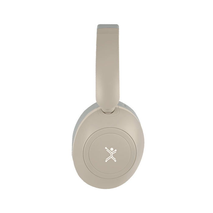 Audifonos On-ear Inalambricos Plegables Manos Libres Con Bt Perfect Choice Soundia - Taupe
