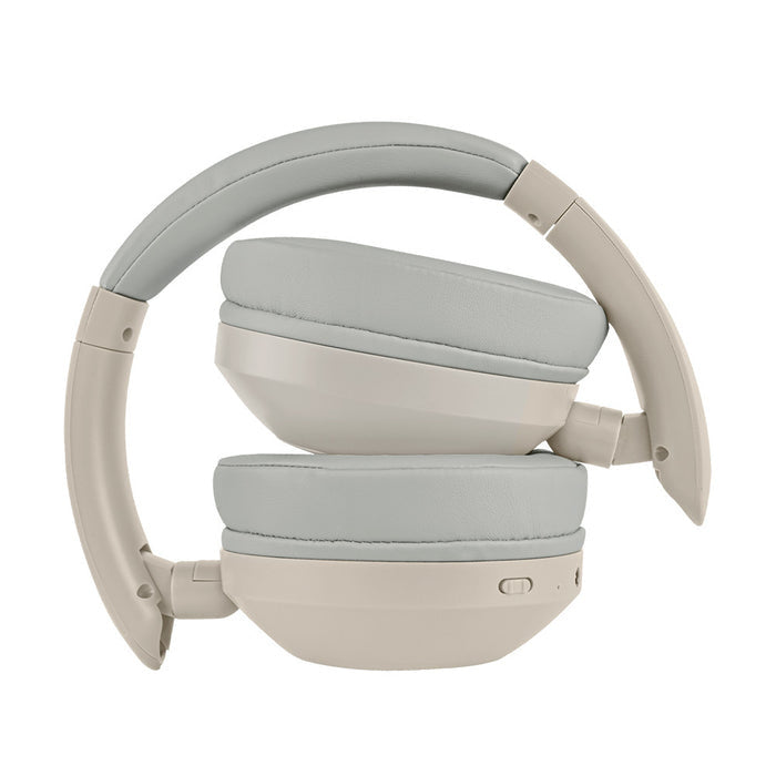 Audifonos On-ear Inalambricos Plegables Manos Libres Con Bt Perfect Choice Soundia - Taupe