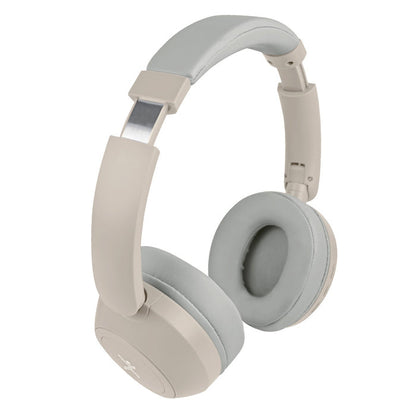 Audifonos On-ear Inalambricos Plegables Manos Libres Con Bt Perfect Choice Soundia - Taupe