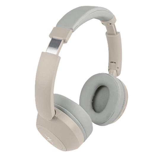 Audifonos On-ear Inalambricos Plegables Manos Libres Con Bt Perfect Choice Soundia - Taupe