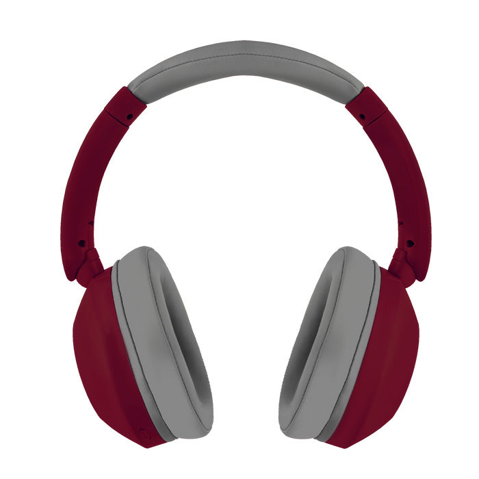Audifonos On-ear Inalambricos Plegables Manos Libres Con Bt Perfect Choice Soundia - Rojo