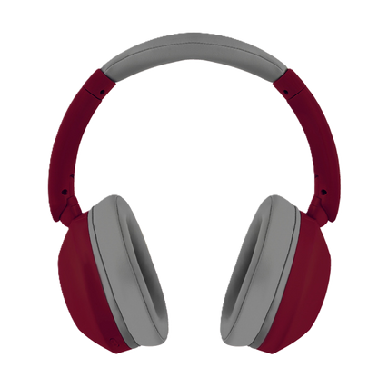Audifonos On-ear Inalambricos Plegables Manos Libres Con Bt Perfect Choice Soundia - Rojo