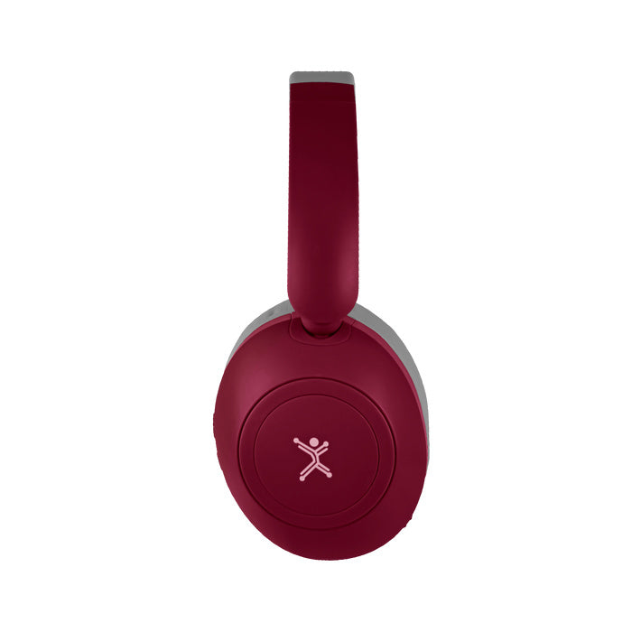 Audifonos On-ear Inalambricos Plegables Manos Libres Con Bt Perfect Choice Soundia - Rojo