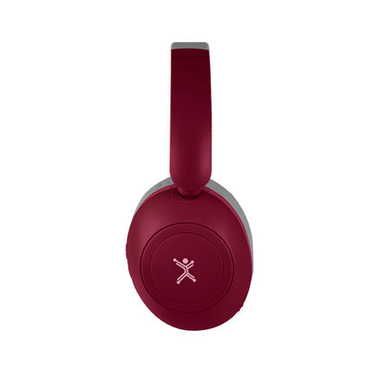 Audifonos On-ear Inalambricos Plegables Manos Libres Con Bt Perfect Choice Soundia - Rojo