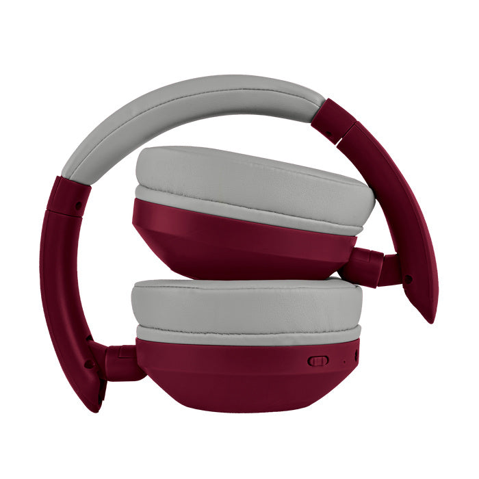 Audifonos On-ear Inalambricos Plegables Manos Libres Con Bt Perfect Choice Soundia - Rojo