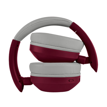 Audifonos On-ear Inalambricos Plegables Manos Libres Con Bt Perfect Choice Soundia - Rojo