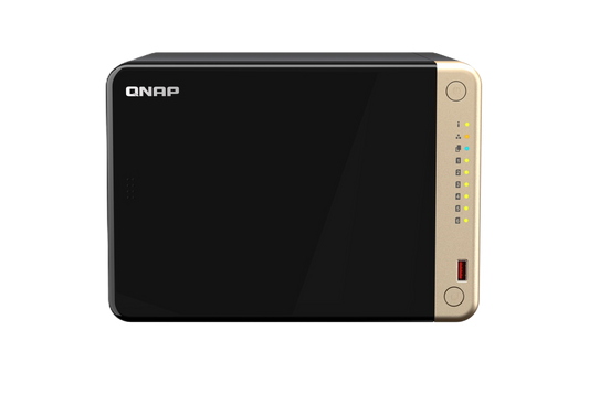 Nas Qnap Ts-664-8g / Torre / 6 Bahias / Celeron N5095 Nucleo Cuadruple 2.9 Ghz /8gb Ram Ddr4 / Lan 2,5gbe X2 / Usb 3.2 X2 / Hdmi / Hot Swap / Soportea M.2 2280 /no Incluye Discos