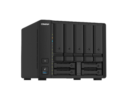 Nas Qnap Ts-932px-4g/ 9 Bahias Sata Hdd De 3,5 Y De 2,5/ Nucleo Cuadruple 1.7ghz/4gb Ddr4 Sodimm Ampliable A 16gb/2 Pto 2,5 Gbe /2 Pto 10 Gbe /usb 3.2 X3/ Hotswap/ No Incluye Disco