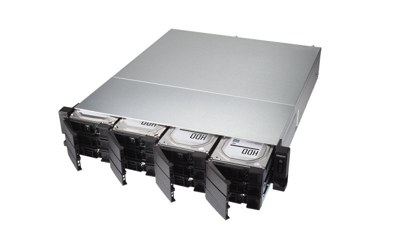 Nas Qnap Ts-h1886xu-rp-r2-d1622-32g/fuente Redundante/ 18 Bahias 12 Sata De 3,5 6 Sata De 2,5 /rack 2u/nucleo Cudruple 2.6 Ghz/32gb Ddr4 Hasta 128 Gb/4 Pto 2,5 Gbe /2 Pto Sfp 10 Gbe/ Usb 3.2
