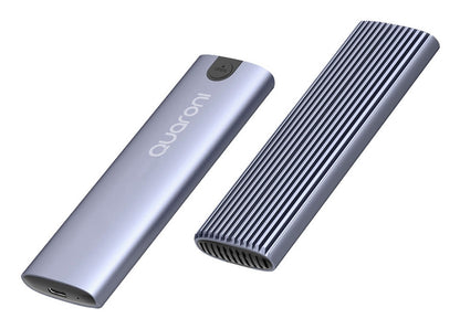 Carcasa Enclosure Quaroni Para M.2 Nvme / Compatibilidad 2280 / Cable Usb C / Aluminio