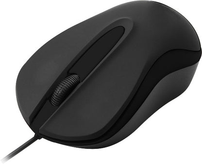 Mouse Optico Quaroni Alambrico Color Negro 1200 Dpi
