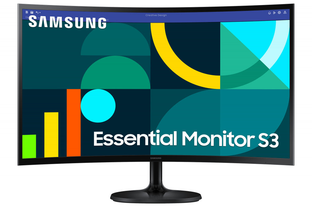 Monitor Led Samsung 27 Pulgadas Full Hd 1920x1080 Curvo, S27d360, Va, 4ms, 100 Hz, Hdmi, Vga, 1800r