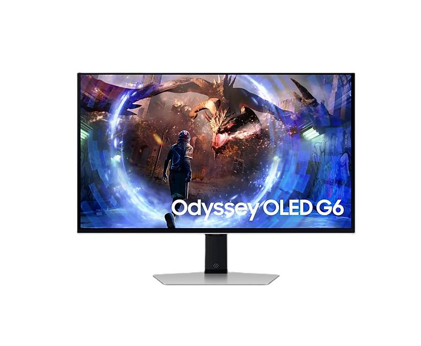 Monitor Led Samsung 27 Pulgadas / G6 Odyssey Gamer/  Qhd (2560 X 1440)/ Oled / Plano/ Dp/ Hdmi/240hz/ Plata
