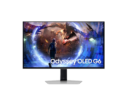 Monitor Led Samsung 27 Pulgadas / G6 Odyssey Gamer/  Qhd (2560 X 1440)/ Oled / Plano/ Dp/ Hdmi/240hz/ Plata