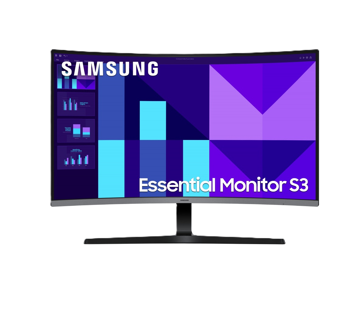 Monitor Led Samsung 32 Pulgadas /s3 S39gd Mainstream/ Fhd (1920 X 1080) / Va / Curvo/hdmi/d-sub/ 100hz / Negro.