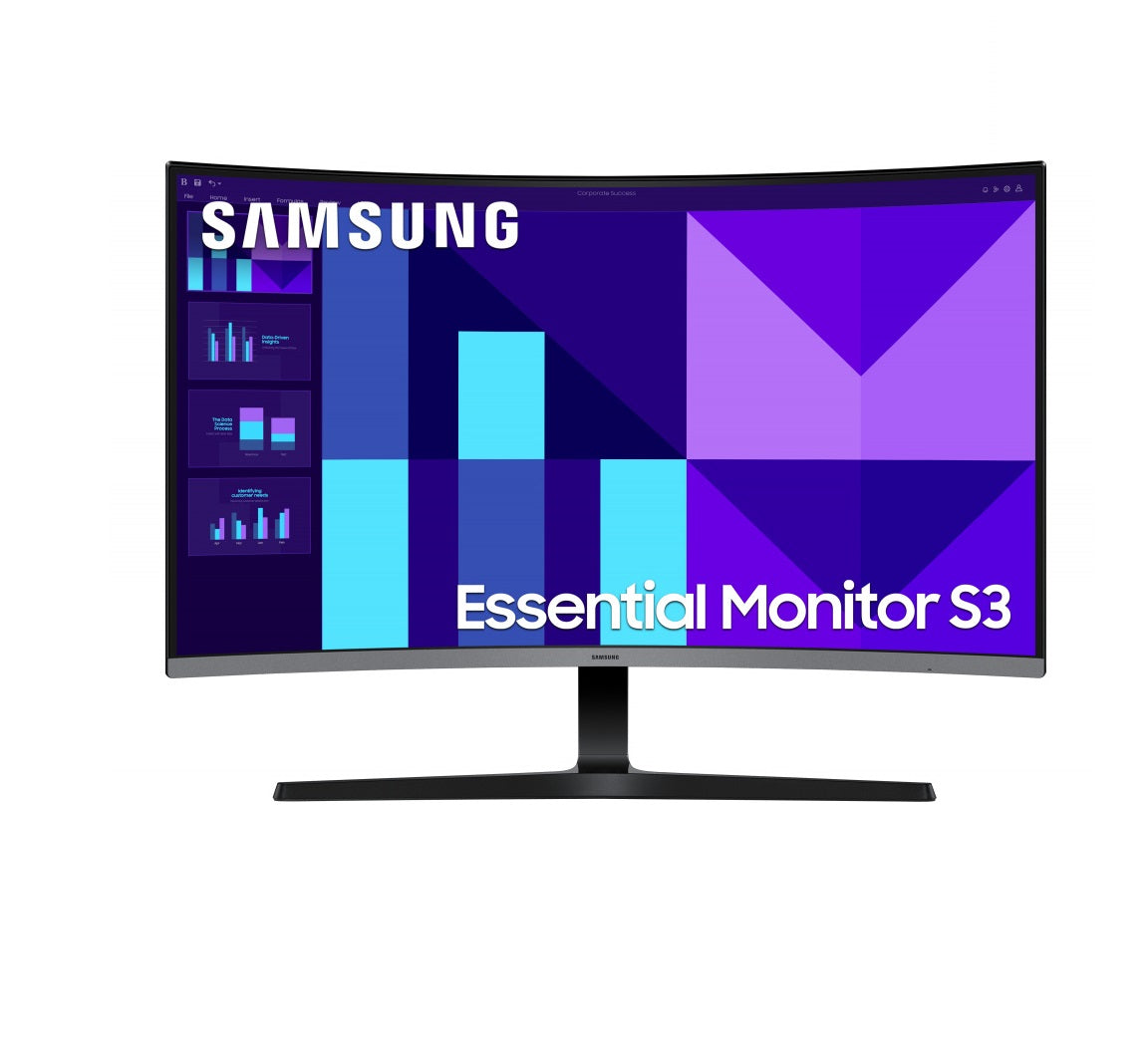 Monitor Led Samsung 32 Pulgadas /s3 S39gd Mainstream/ Fhd (1920 X 1080) / Va / Curvo/hdmi/d-sub/ 100hz / Negro.