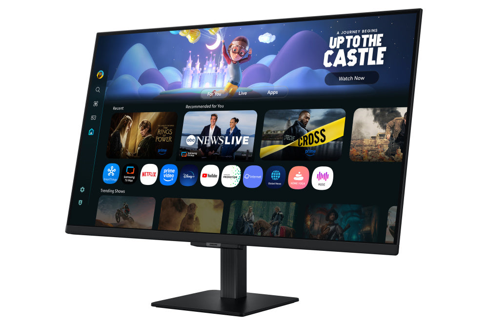 Monitor Led Samsung 27 Pulgadas /smart Monitor M5/ Fhd (1920 X 1080)/ Va/ Plano/ Hdmi /bt/ Wifi/ 60 Hz/ Negro