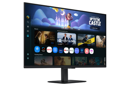 Monitor Led Samsung 27 Pulgadas /smart Monitor M5/ Fhd (1920 X 1080)/ Va/ Plano/ Hdmi /bt/ Wifi/ 60 Hz/ Negro