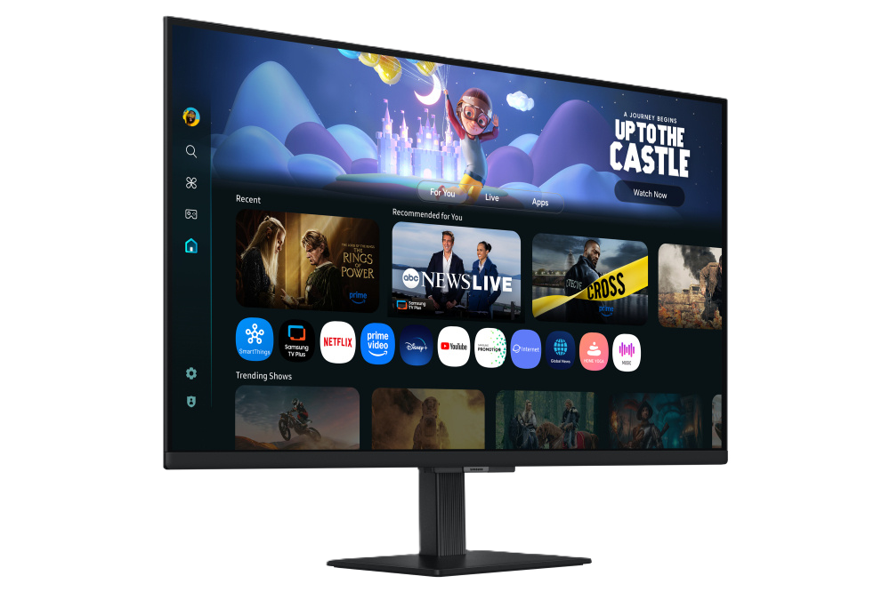 Monitor Led Samsung 27 Pulgadas /smart Monitor M5/ Fhd (1920 X 1080)/ Va/ Plano/ Hdmi /bt/ Wifi/ 60 Hz/ Negro